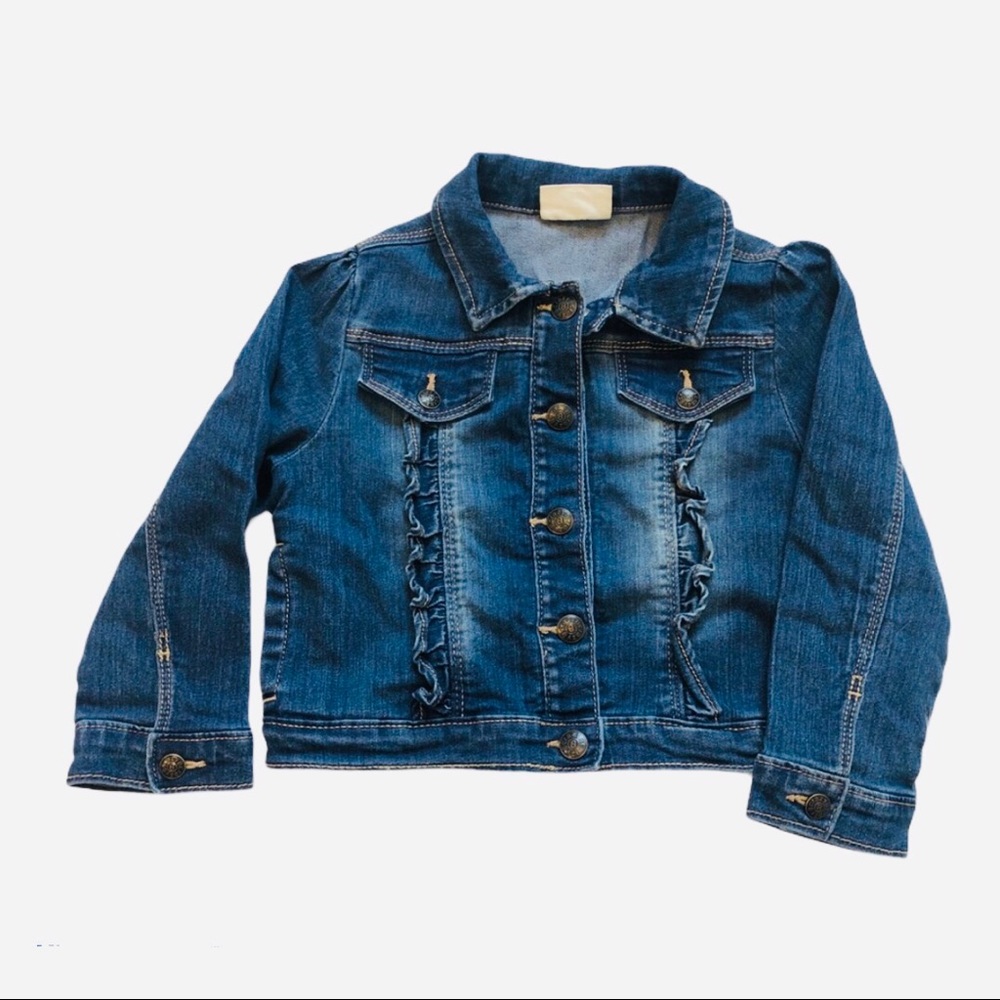 Ruffle Denim Jacket